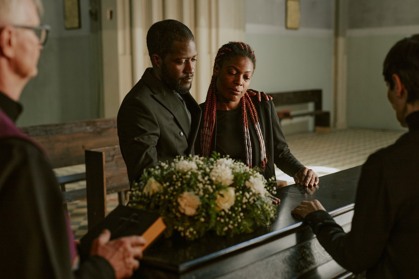 Family Bemoaning at Funeral